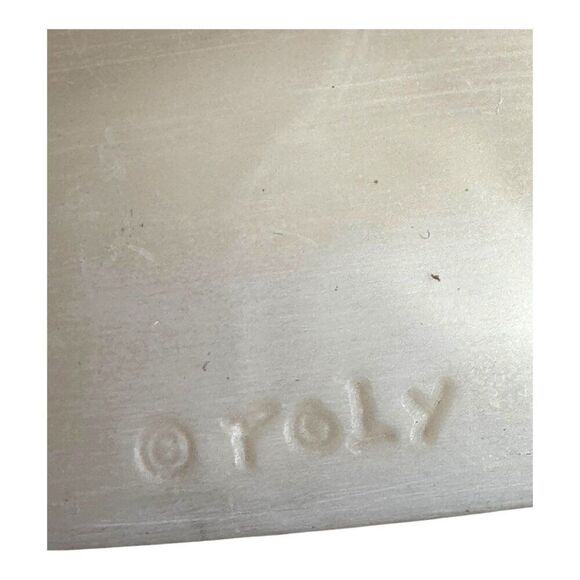 Carved Bear Jewelry Oval Poly Resin Trinket Box With Bear & Forest Engraving VTG - Picture 3 of 8